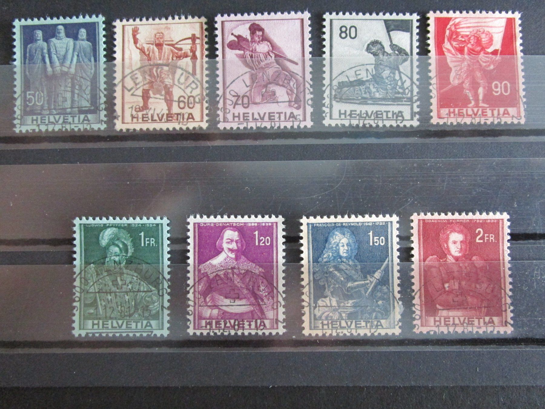 Tutti i francobolli: 1941: Historische Bilder, Halbmond o – Usato da Rubigen venduto da Menthe