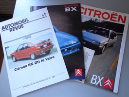 Citroen BX Autoprospekte neu, Lot