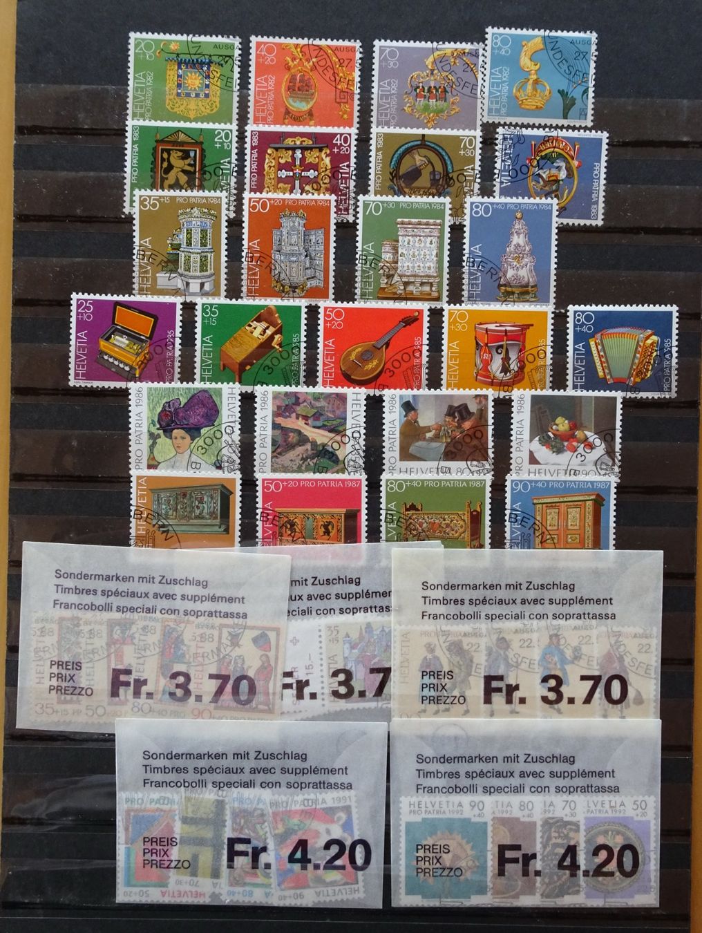 Tutti i francobolli: Pro Patria Briefmarken – Usato da Feldbrunnen venduto da MarcusSO 1
