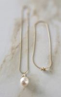 Elegante Perlenkette & Fuss/Armband Gold 585 - Sommer-Schmu