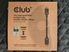 HDMI 2.1 Kabel 5m schwarz Club UHS 4k 120Hz / 8k 60Hz