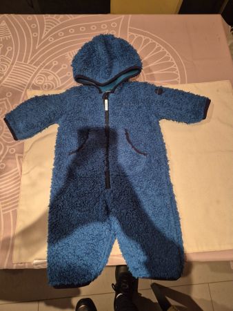 Baby kuscheliger Teddy  Overall JAKO-O blau.Grösse 56/62