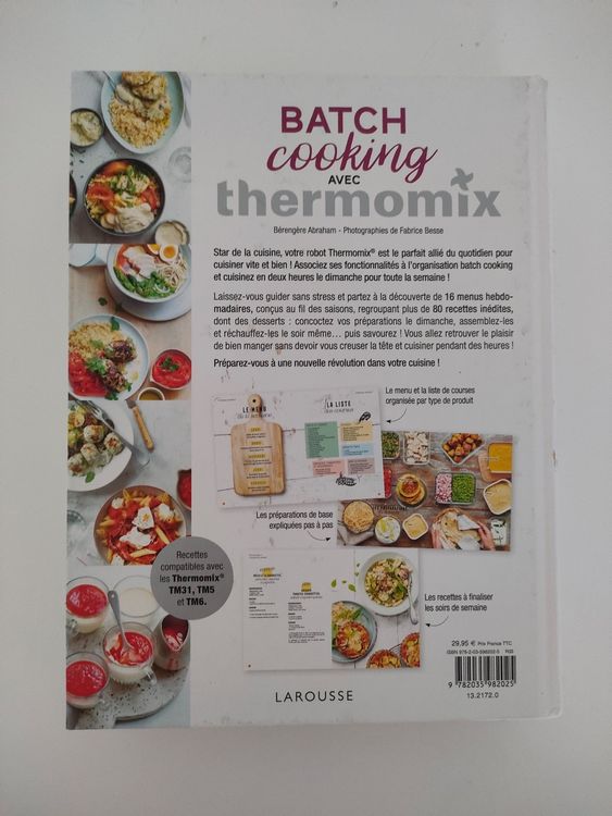 Livre Batchcooking avec Thermomix® (Larousse) - Thermomix® Vorwerk
