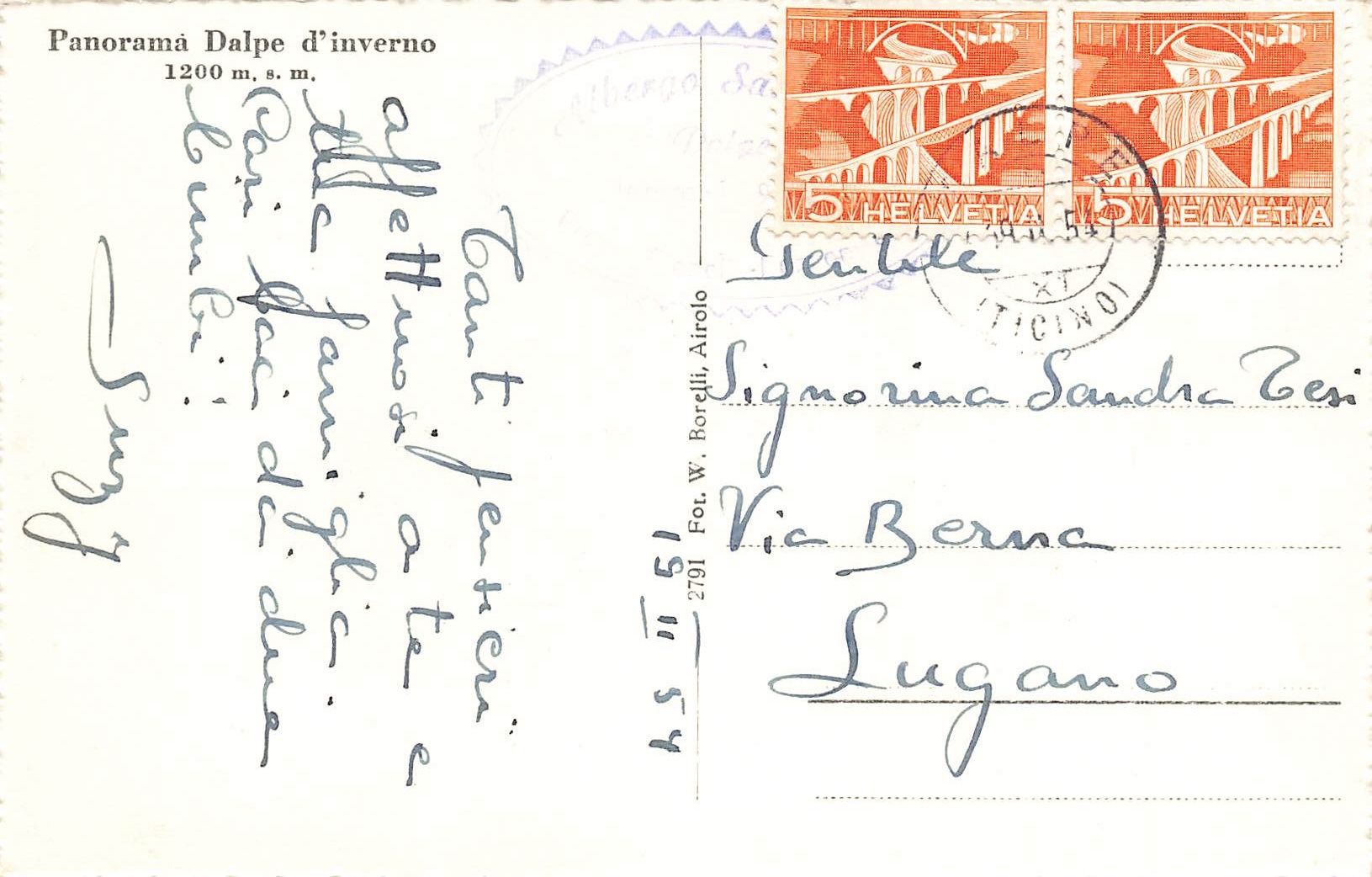 Cartoline postali: Dalpe Leventina – Usato da Biasca venduto da Blenio71 1