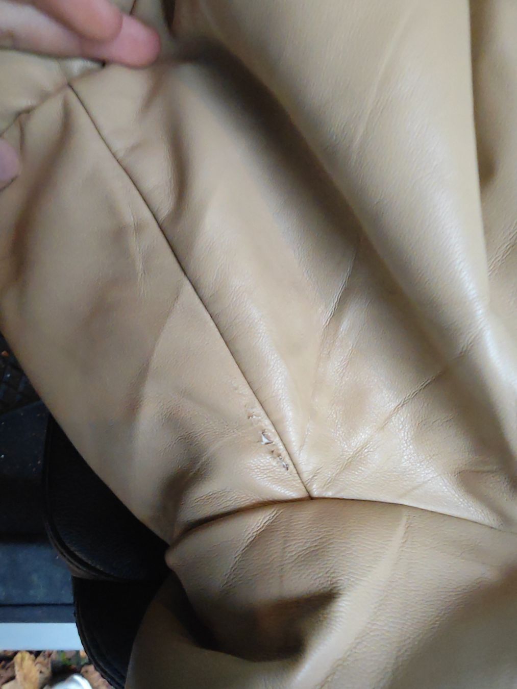 Giacche: Review Jacke in Lederoptik Beige, Gr. M – Difettoso da Wädenswil venduto da macik 4