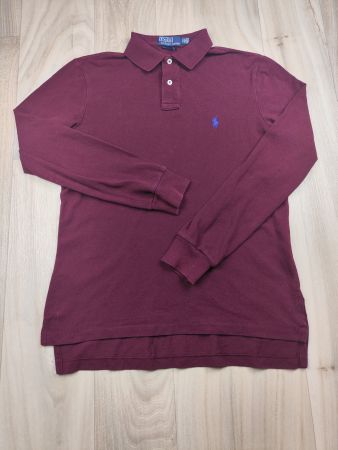 Ralph Lauren | polo bordeaux manches longues | M homme