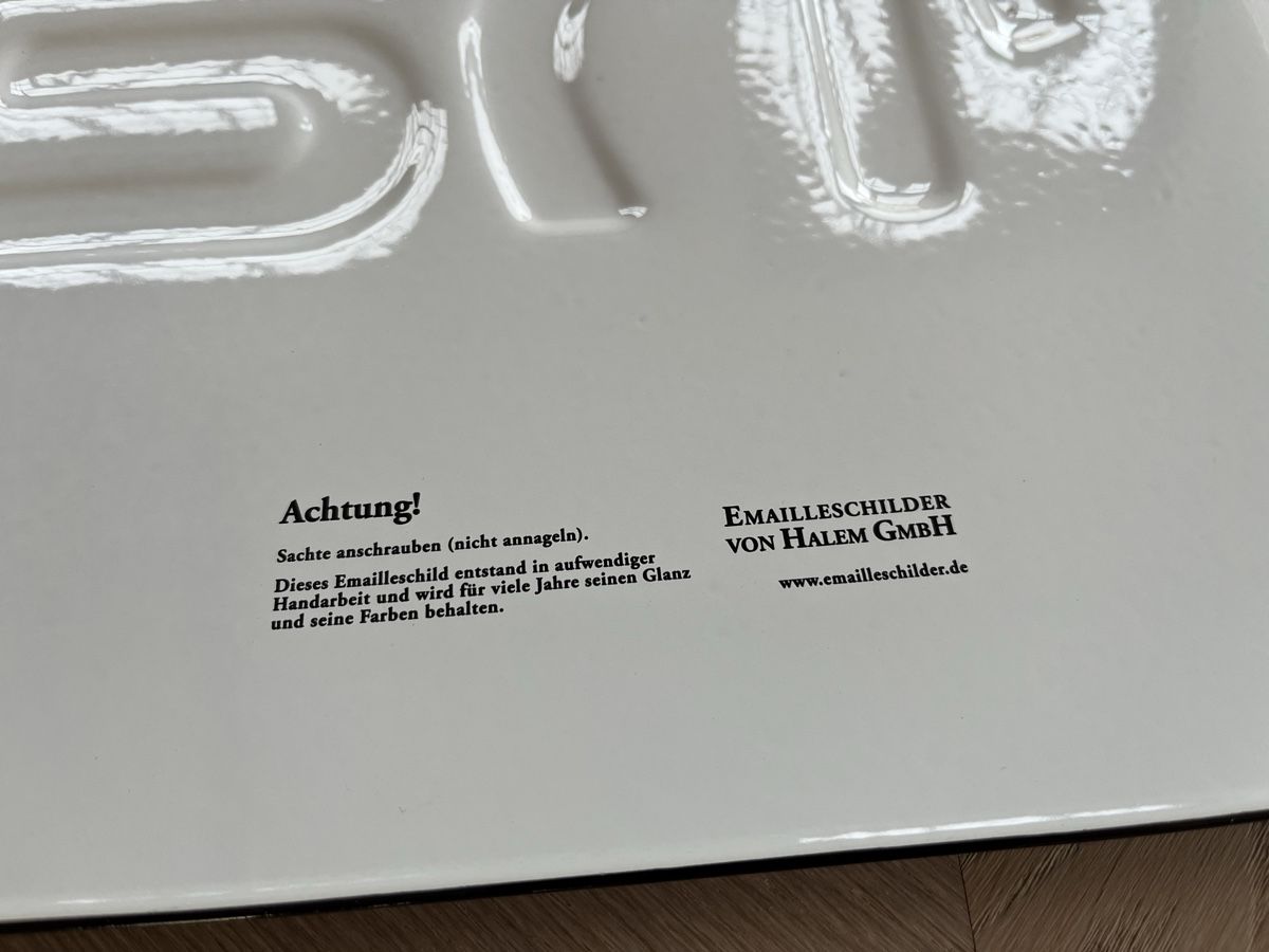 Carhartt Insegne: Emailleschild carhartt WORK IN PROGRESS – Usato da Rohrbach venduto da Medoc80 3