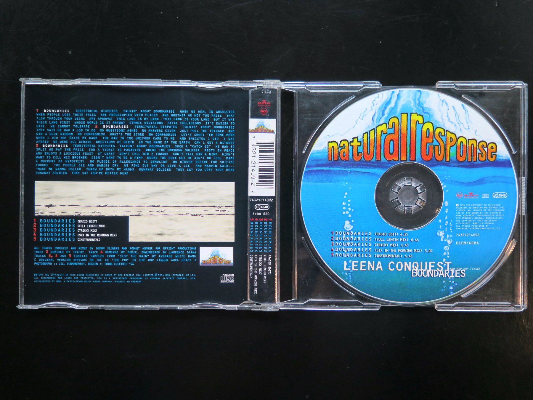 CD: CD-S LEENA CONQUEST: Boundaries, 1994, 5 tracks – Usato da Bern venduto da Balzamico 1