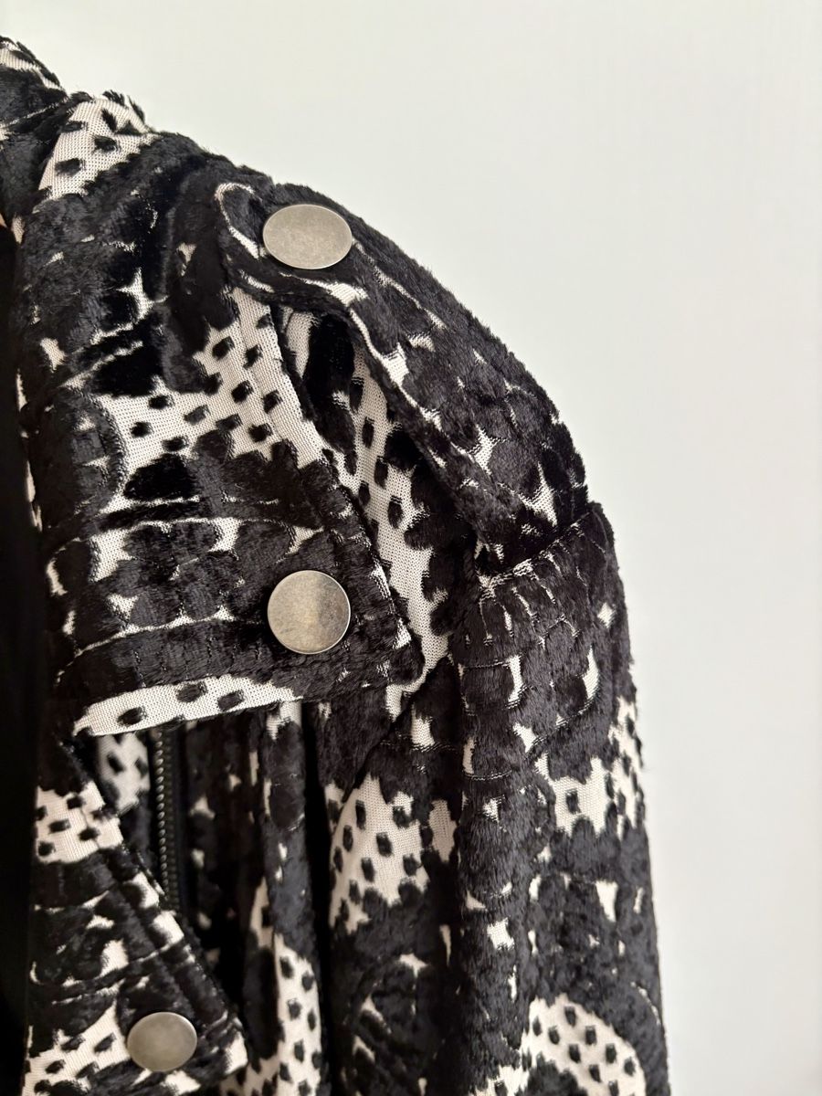 Theory Giacche: Theory Black & White Print Moto jacket-size L – Usato da Zürich venduto da ron_t88f 1