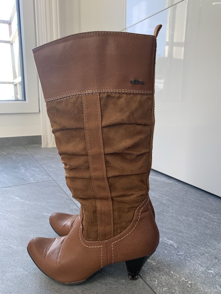 S.Oliver Damenschuhe: s.Oliver Winterstiefel, Gr. 38, Cognac – Gebraucht aus Einsiedeln von important__ 4