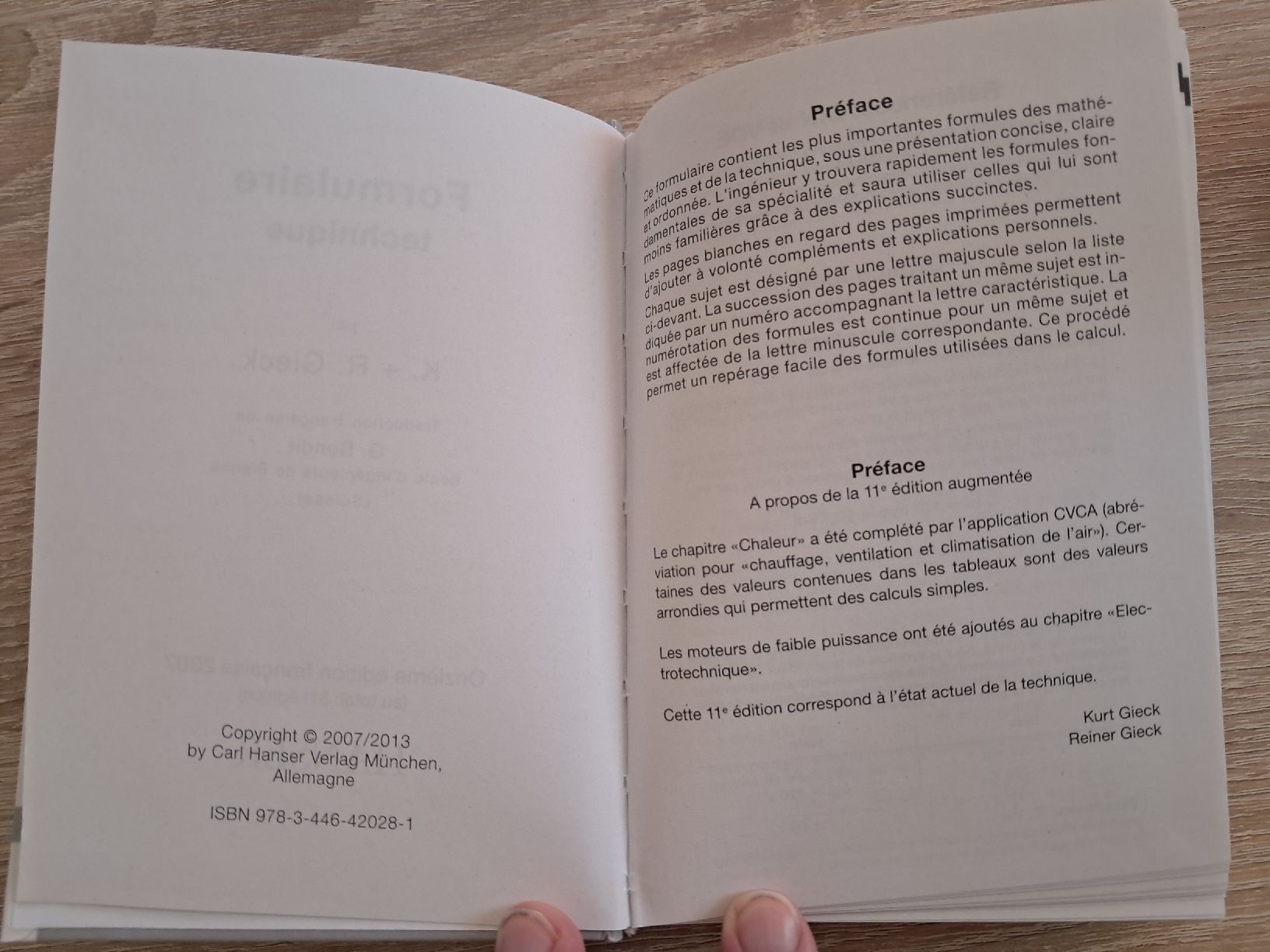 Bücher: GIECK - Formulaire technique, 11ème édition  – Neu (gemäss Beschreibung) aus Tramelan von MattX 2