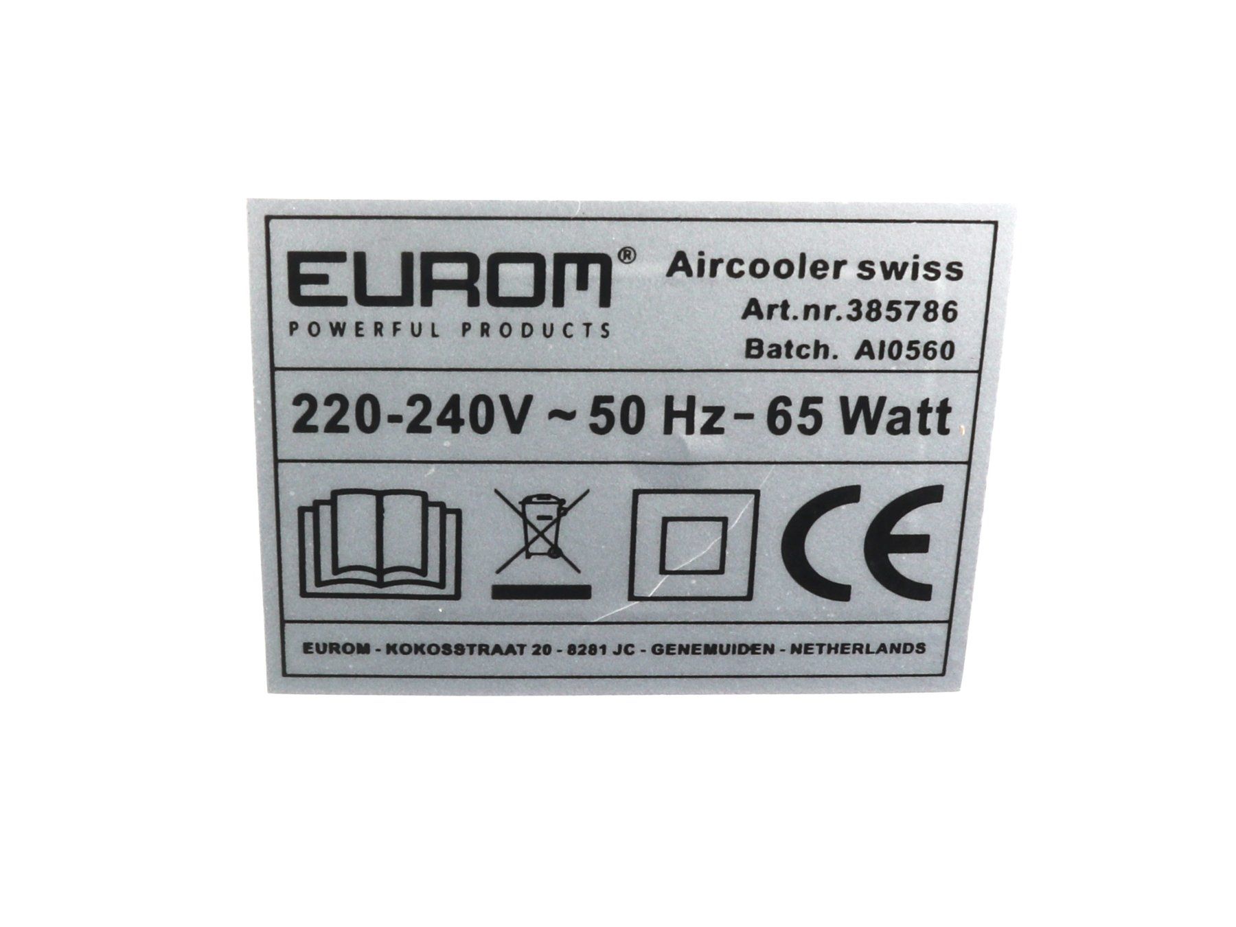 Luftreiniger: EUROM Aircooler Swiss plug – Gebraucht aus Steinen von  5