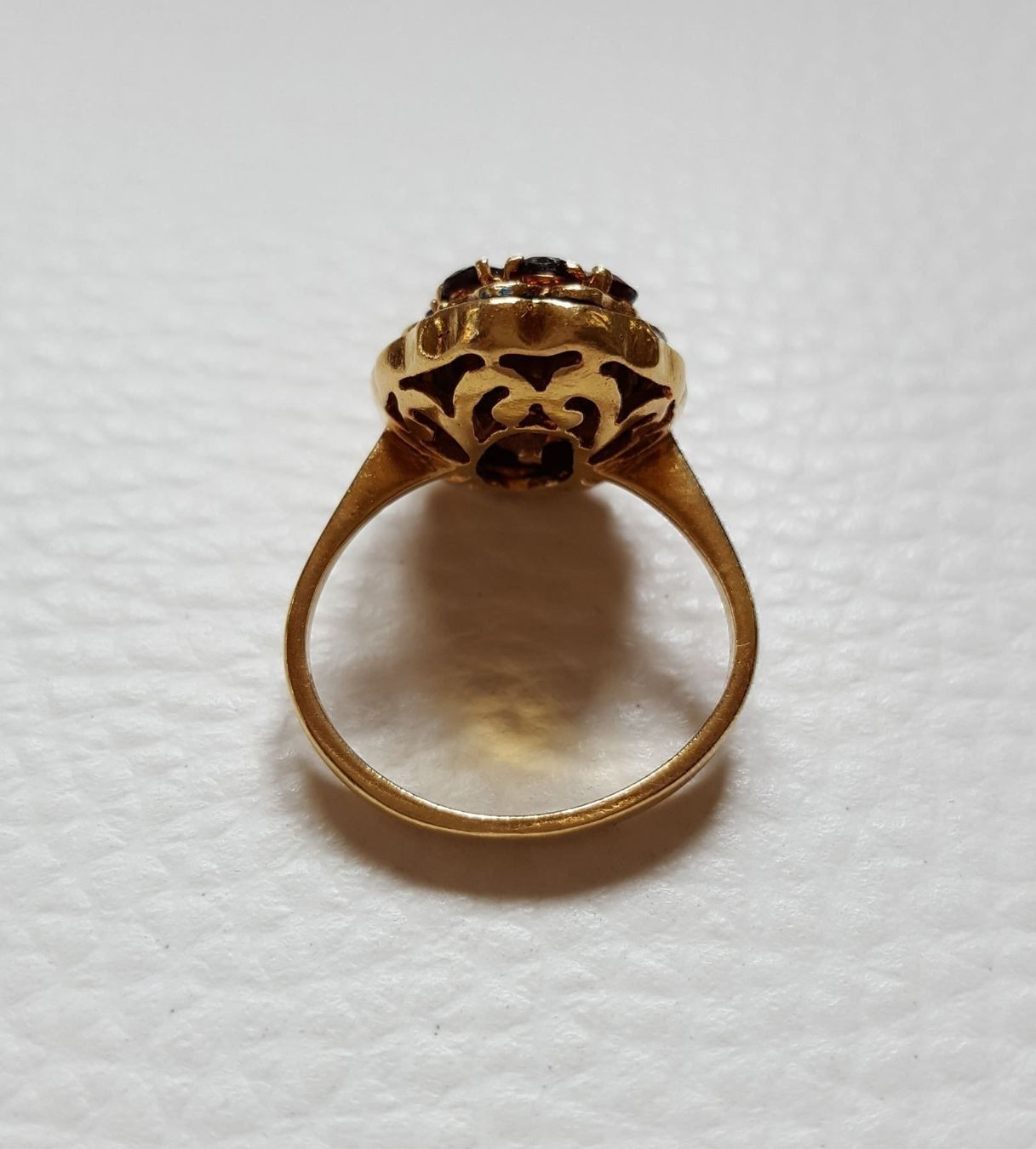 Anelli: Gold 750 Massiv Ring mit Granaten – Usato da Wald ZH venduto da Dasilver 6