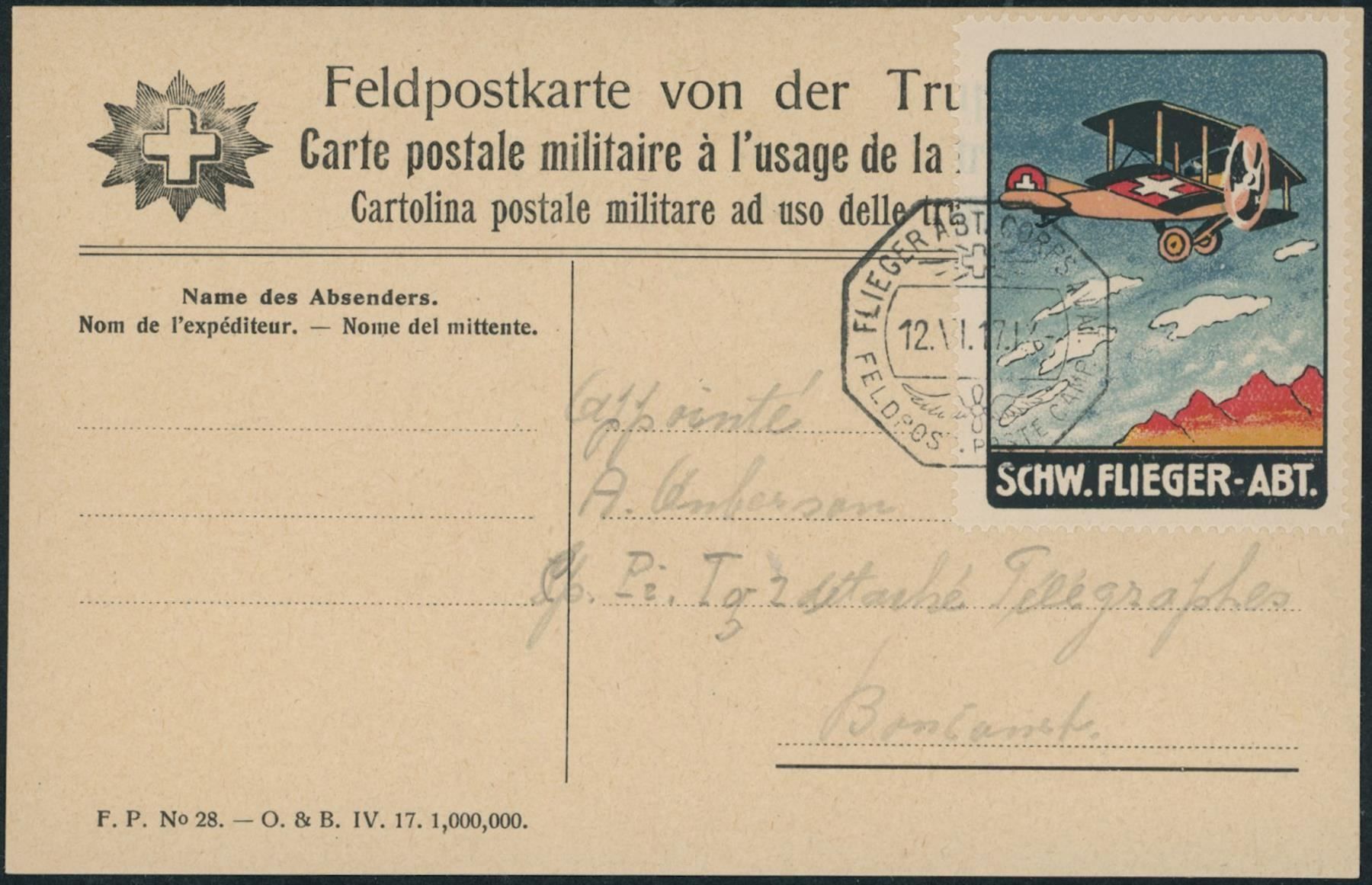 Autobahnvignetten: 1917 - Flugpost - Vignetten - Karten – Gebraucht aus Schindellegi von leecollect 2