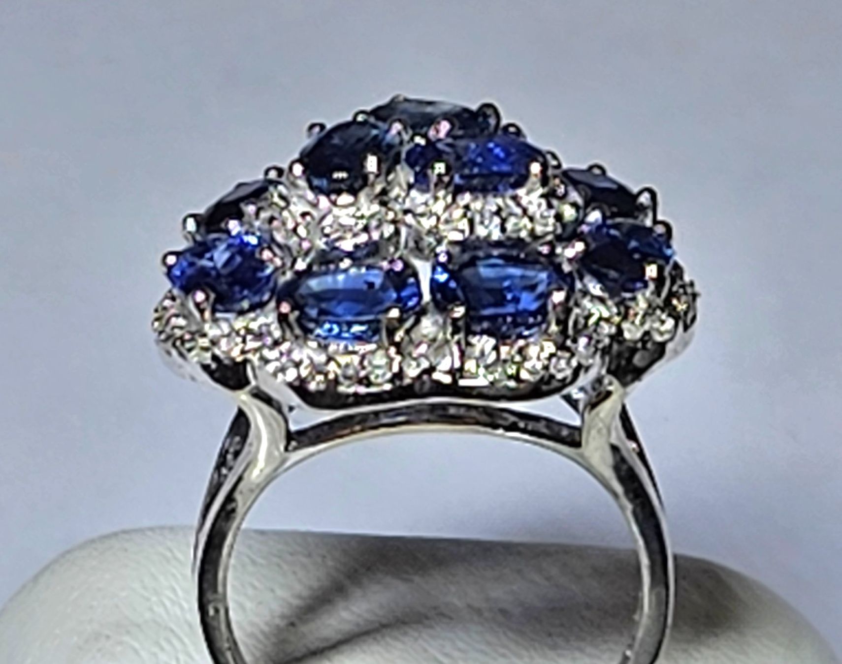 Anelli: Kyanite und Diamanten Fingerring – Nuovo (secondo la descrizione) da Zürich venduto da Bieter04 4