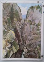 Schlucht / Gorge / Orrido  Schulwandbild – Victor Surbek