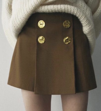 Zara Mini Rock ZARA braun Grösse M Versand 9.-
