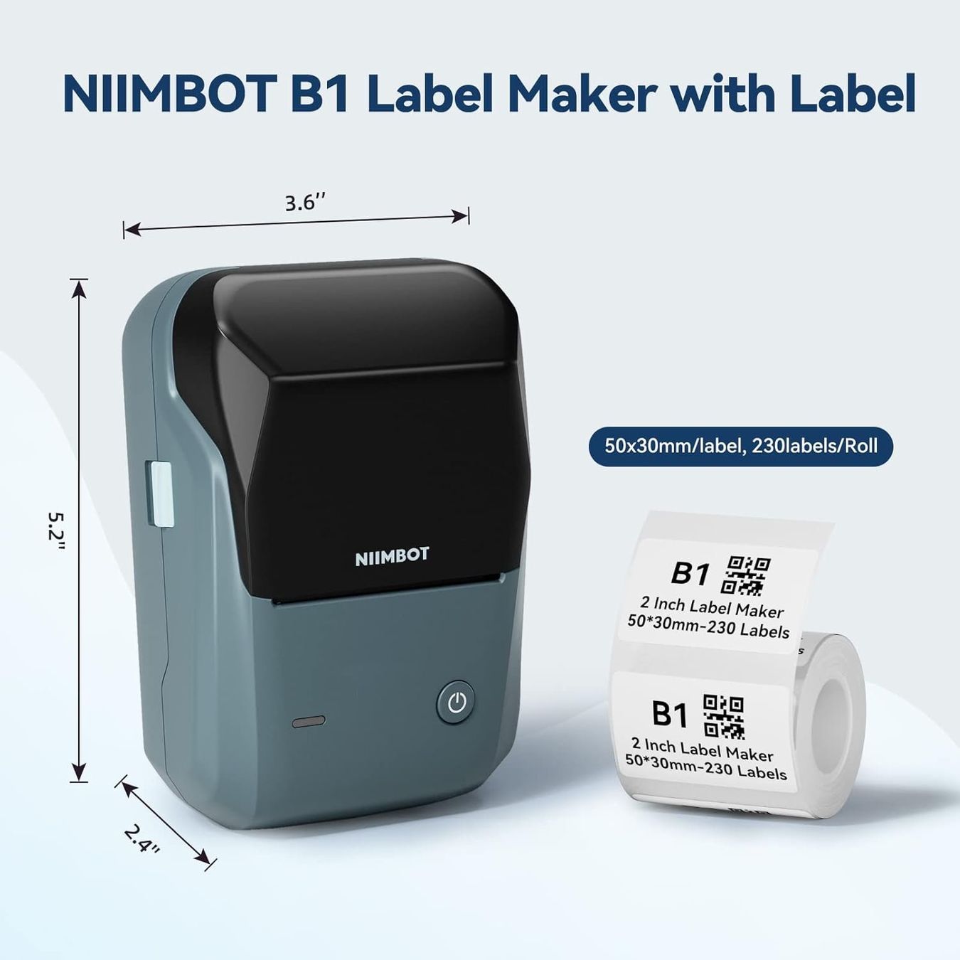 Stampanti: NIIMBOT B1 Etikettendrucker mit 1 Rolle – Nuovo e nell'imballaggio originale da Nuglar venduto da SaleRitter 7
