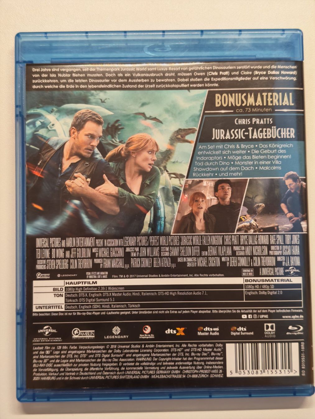Tutti i DVDs: Jurassic World - Das gefallene Königreich – Usato da Liestal venduto da Kratzilla 2