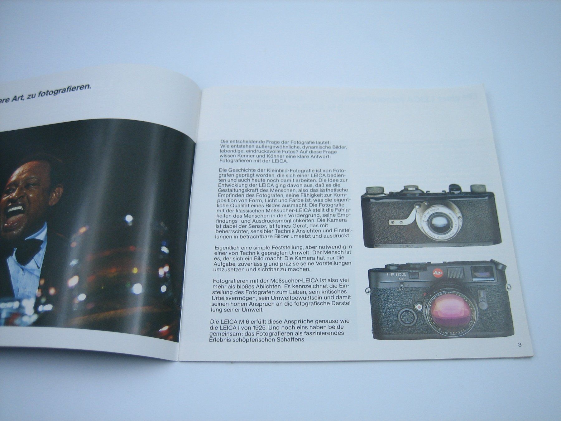 Leica Fotocamera: Leica M6 alter Werbeprospekt/Katalog – Usato da Zürich venduto da Tomi118 1