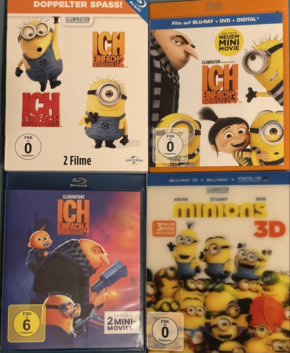 Tutti i DVDs: Ich - Einfach unverbesserlich 1-4 & Minions – Nuovo (secondo la descrizione) da Waldenburg venduto da Gonzo8