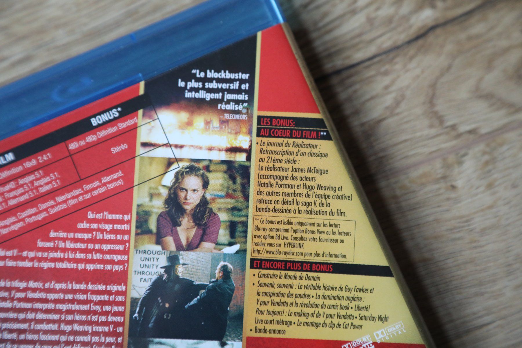 Tutti i DVDs: Bluray       V POUR VENDETTA          Français Anglais – Usato da Porrentruy venduto da tupatup 3