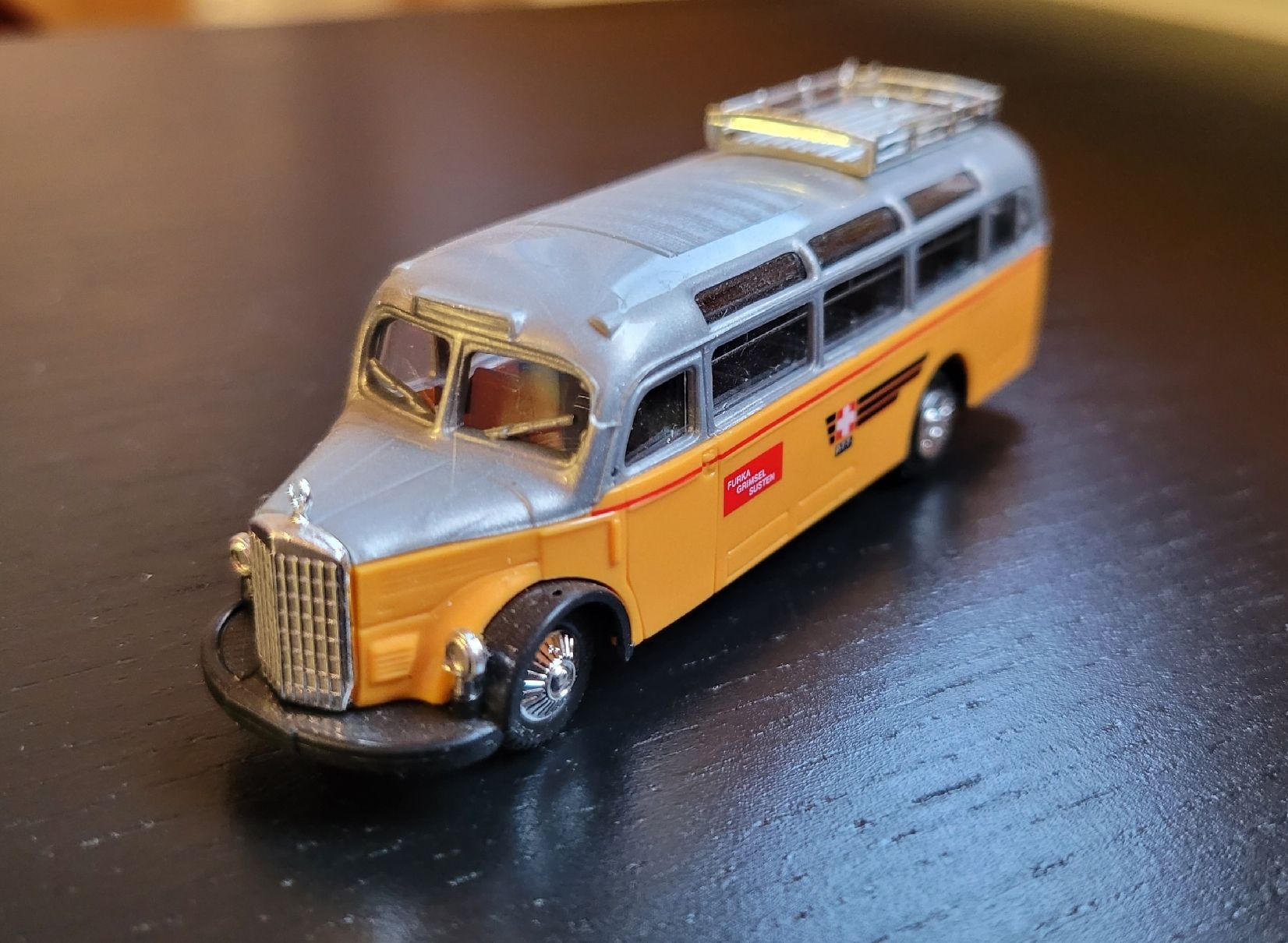 Busch Kit di modellismo & Modellini statici: Busch Postauto PTT 1:87 – Usato da Hettiswil venduto da kuese85 1
