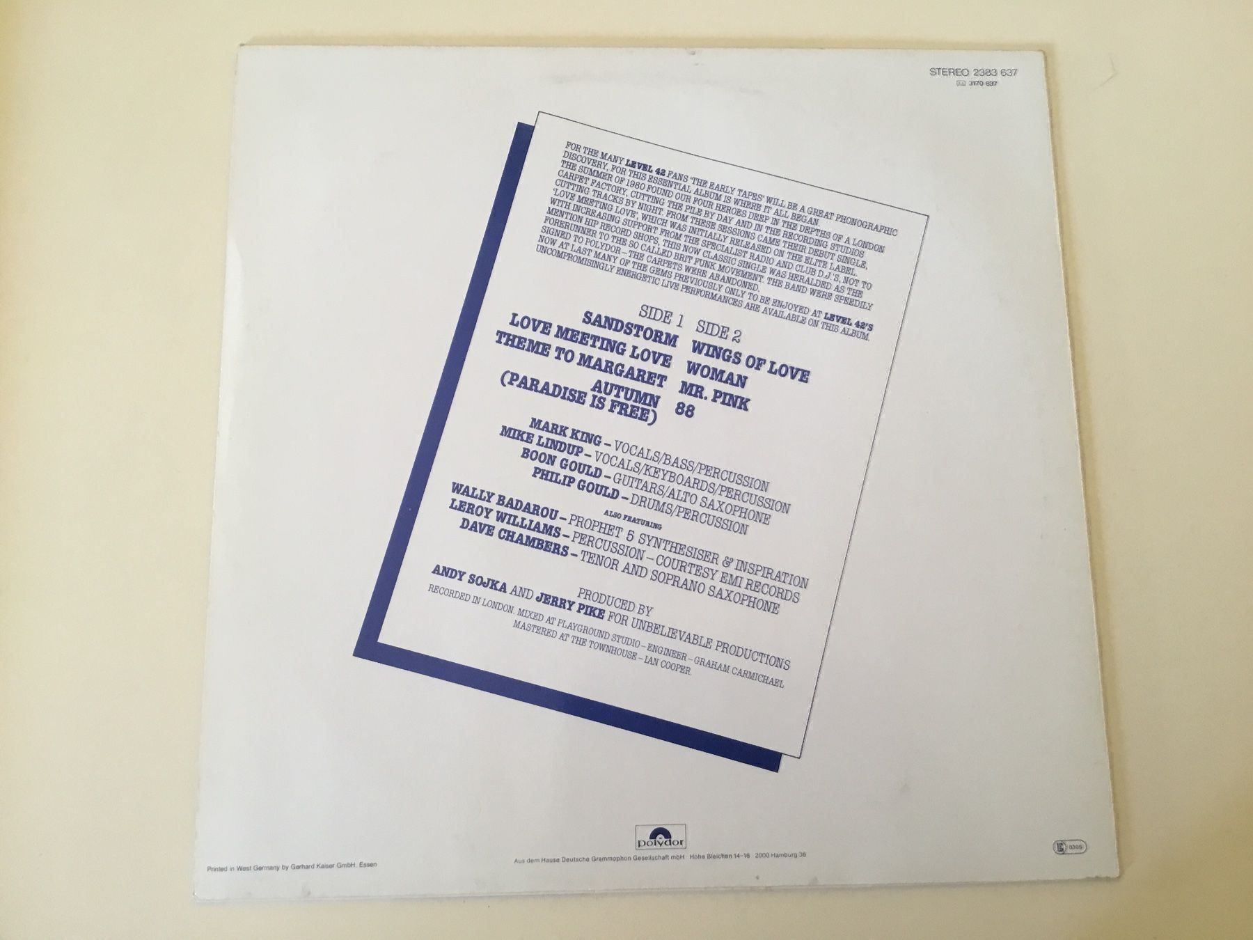 Dischi in vinile: Level 42 / The early tapes – Usato da Kreuzlingen venduto da Schuggerman 1