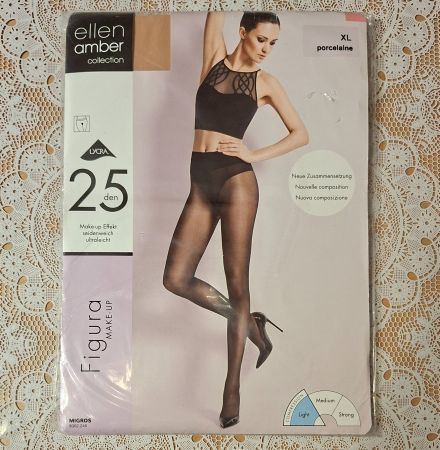 Ellen Amber Figura Make Up 25den Strumpfhose Gr.XL Porcelain