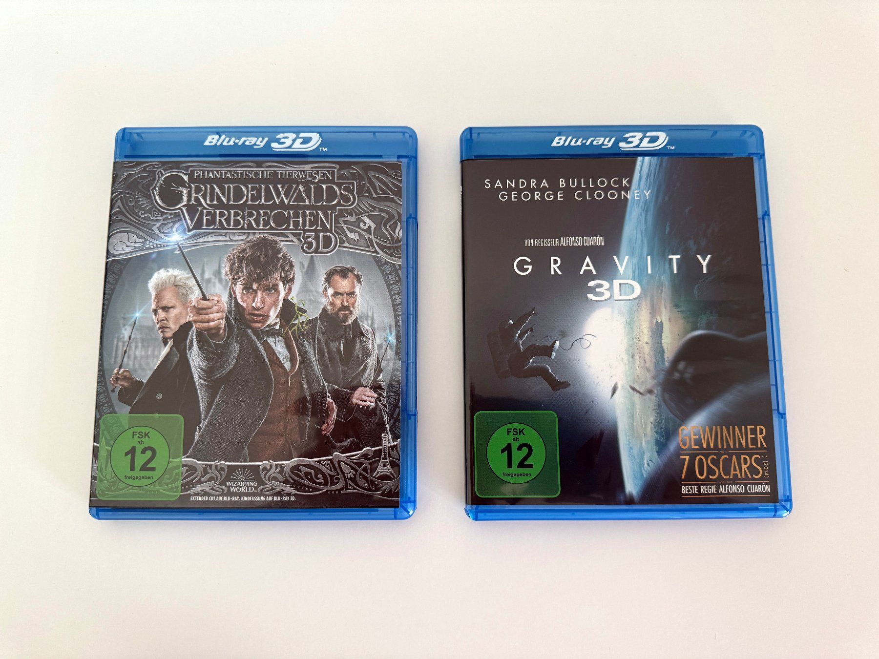 Alle DVDs: 2 x Bluray 3D - Grindelwalds Verbrechen + Gravity - Blu Ray – Gebraucht aus Neuheim von vnetz