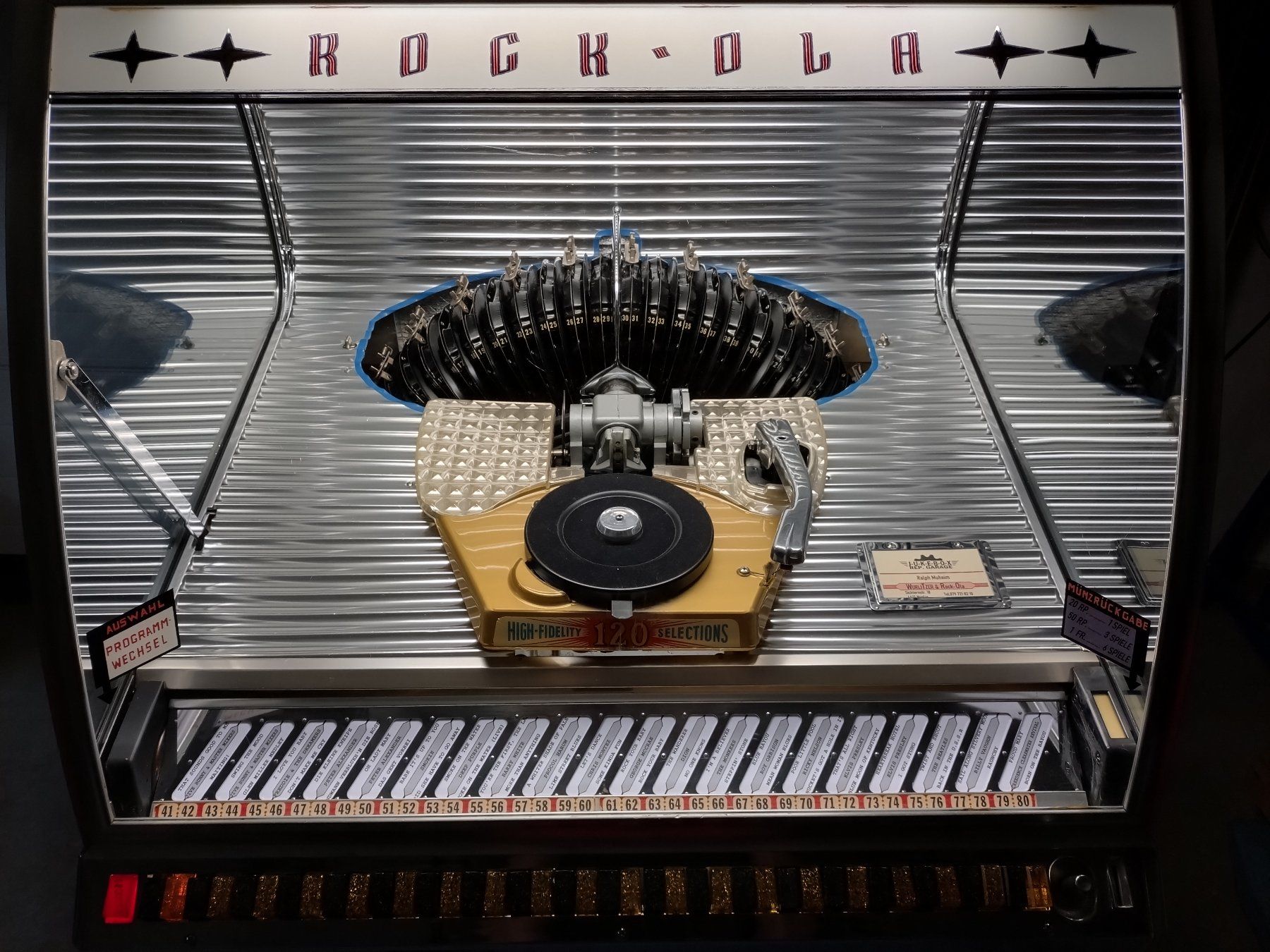 Rock-Ola Jukebox: Jukebox Rock-Ola 1448  von 1955 – Usato da Nuglar venduto da SwissJukebox 3