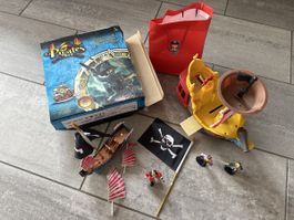 Piraten Set 2 Schiffe & Figuren für Kinder & Papiertasche