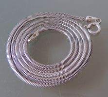 Silber 925 Schlangen Halskette 45 cm / 1,5 mm