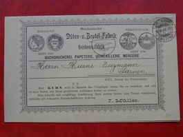 1903, Nr.58B, erstklassige ZIER-Karte von BIEL +illustriert