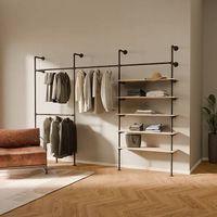 Offener Kleiderschrank mit Eichenregal - PAMO.Design JONTE