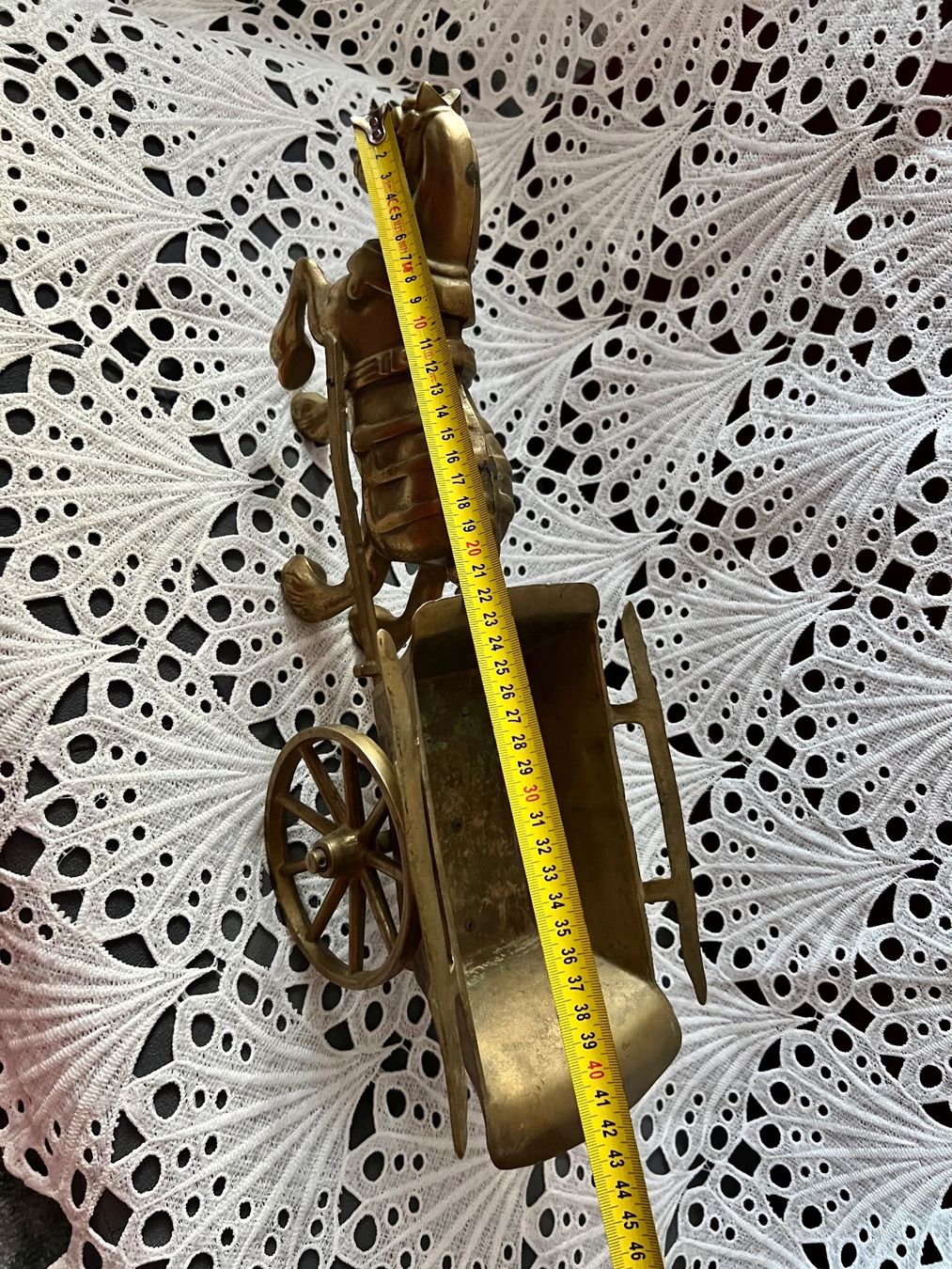Statuette: Messing Pferd mit Kutsche 42cm 2800 Gram – Usato da Frenkendorf venduto da Only1 7
