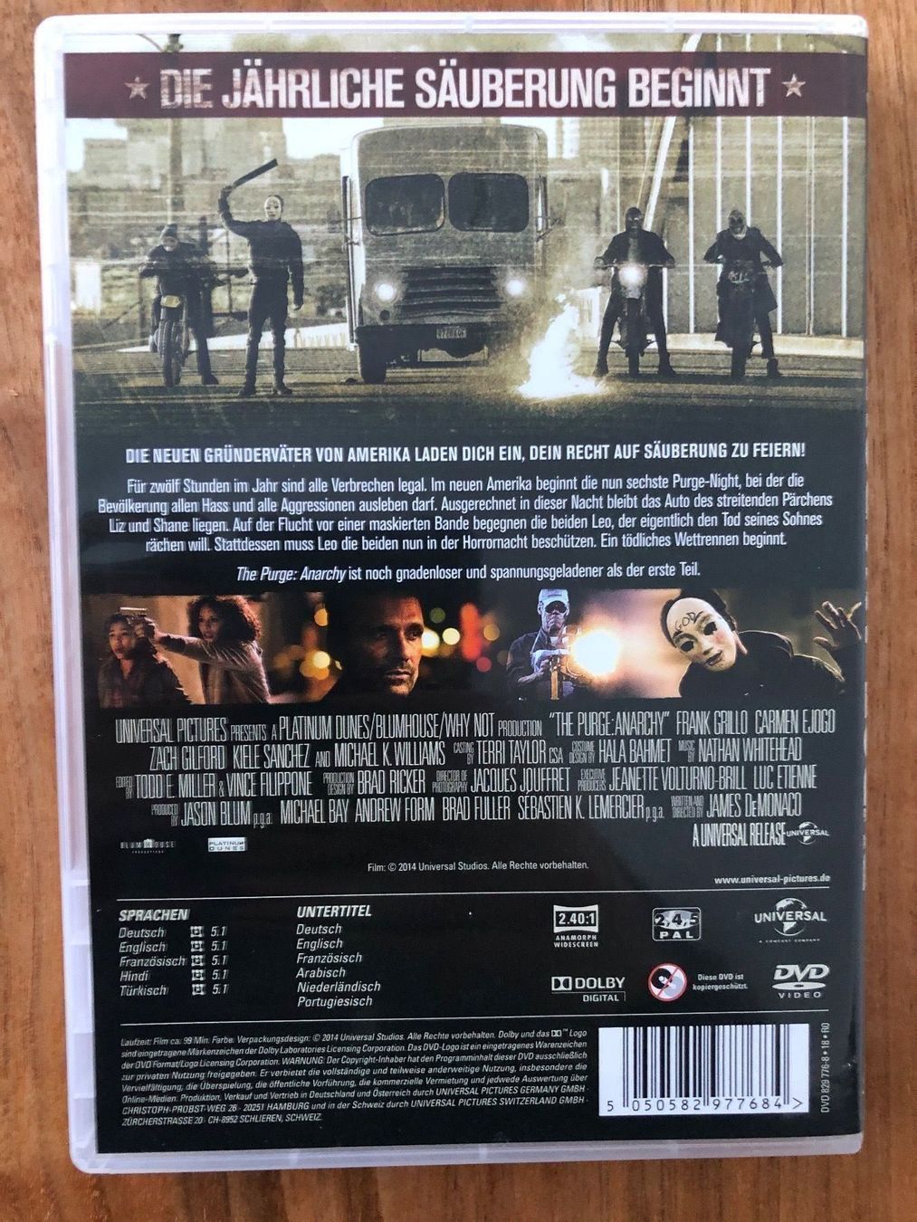 Tutti i DVDs: DVD The Purge: Anarchy – Usato da Belp venduto da brb66 1
