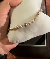 Echte Perlenkette mit Akoya-Perle & Barock-Perlen – Verschlu