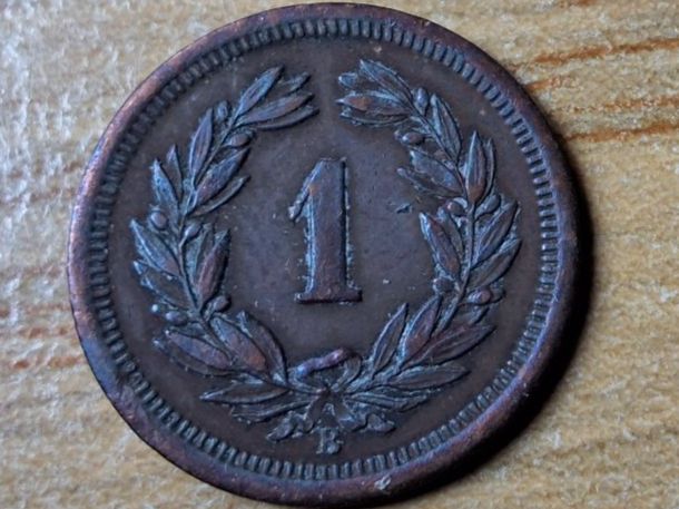 Tutti le monete: 1 Rappen 1897 - sehr schön! – Usato da Münchenstein venduto da purbach1 9