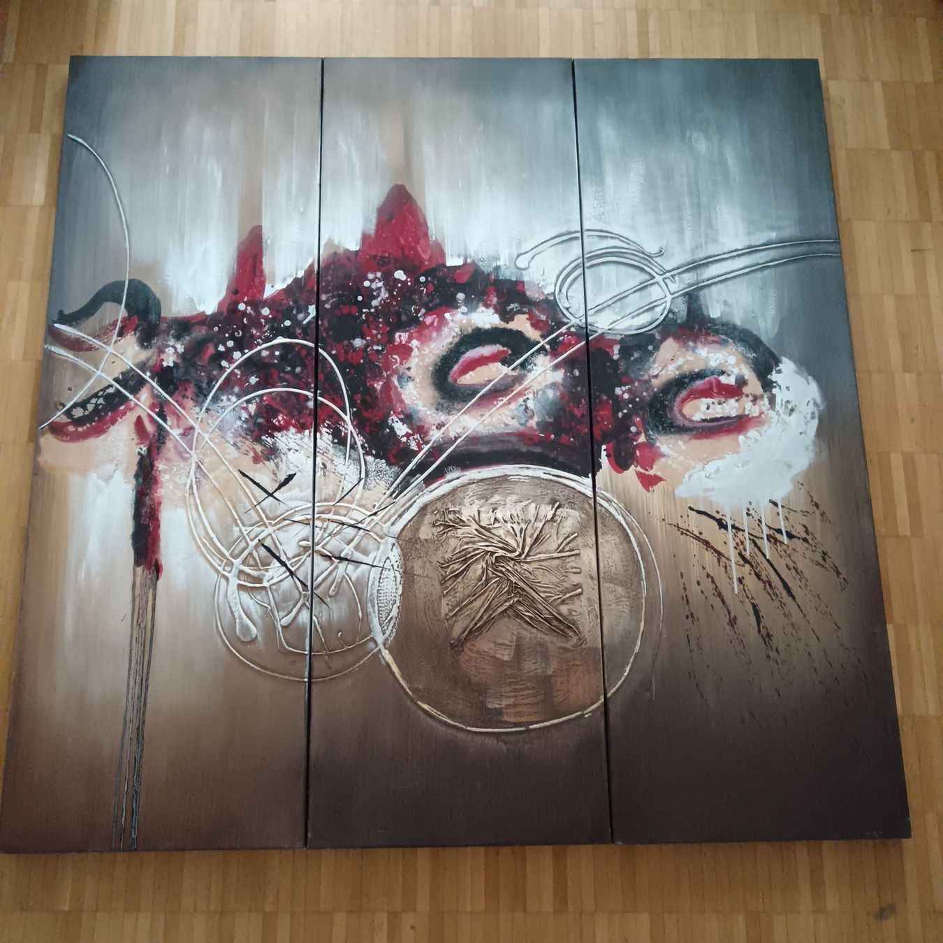Foto & Immagini: Triptychon Wandbild abstrakt 3-teilig  – Usato da zürich venduto da safety1970