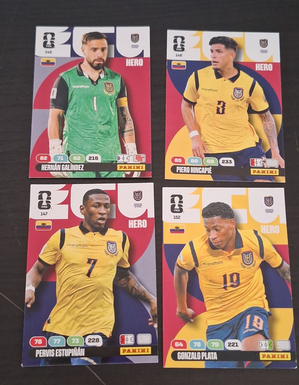Panini Carte collezionabili: Panini WM 2026 Ecuador Hero Karten – Usato da Biel/Bienne venduto da Andreli1