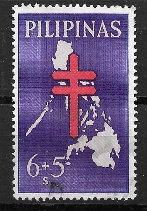 Alle Briefmarken: Philippinen 1963: Tuberkulosebekämpfung – Gebraucht aus Zürich von Rainstamps