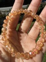 Citrin Armband 8mm facettiert – Echtes Edelstein-Armband