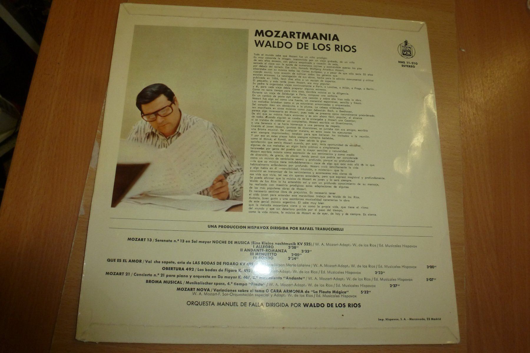 Schallplatten: WALDO DE LOS RIOS Mozartmania lp – Gebraucht aus Emmen von newcar4you 5