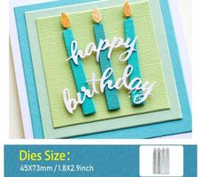 Stanzschablonen-Set Kerzen NEU