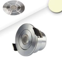 LED Einbaustrahler, Silber, 5,2 cm Ø