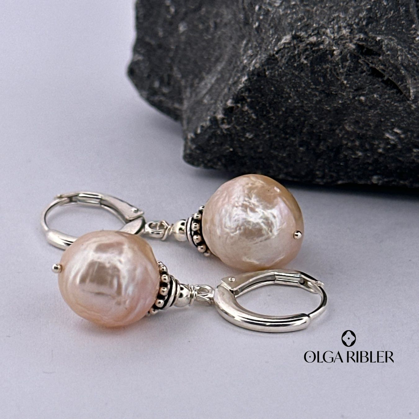 Olga Ribler Orecchini pendenti & Orecchini a lobo: Sterling Silber 925 Ohrringe mit Barock Perlen – Nuovo (secondo la descrizione) da Luzern venduto da Schmuckoutlet 4