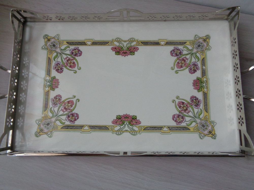 ANTIK JUGENDSTIL TABLETT UM 1920 SERVIERTABLETT RARITÄT (Gebraucht) in ...