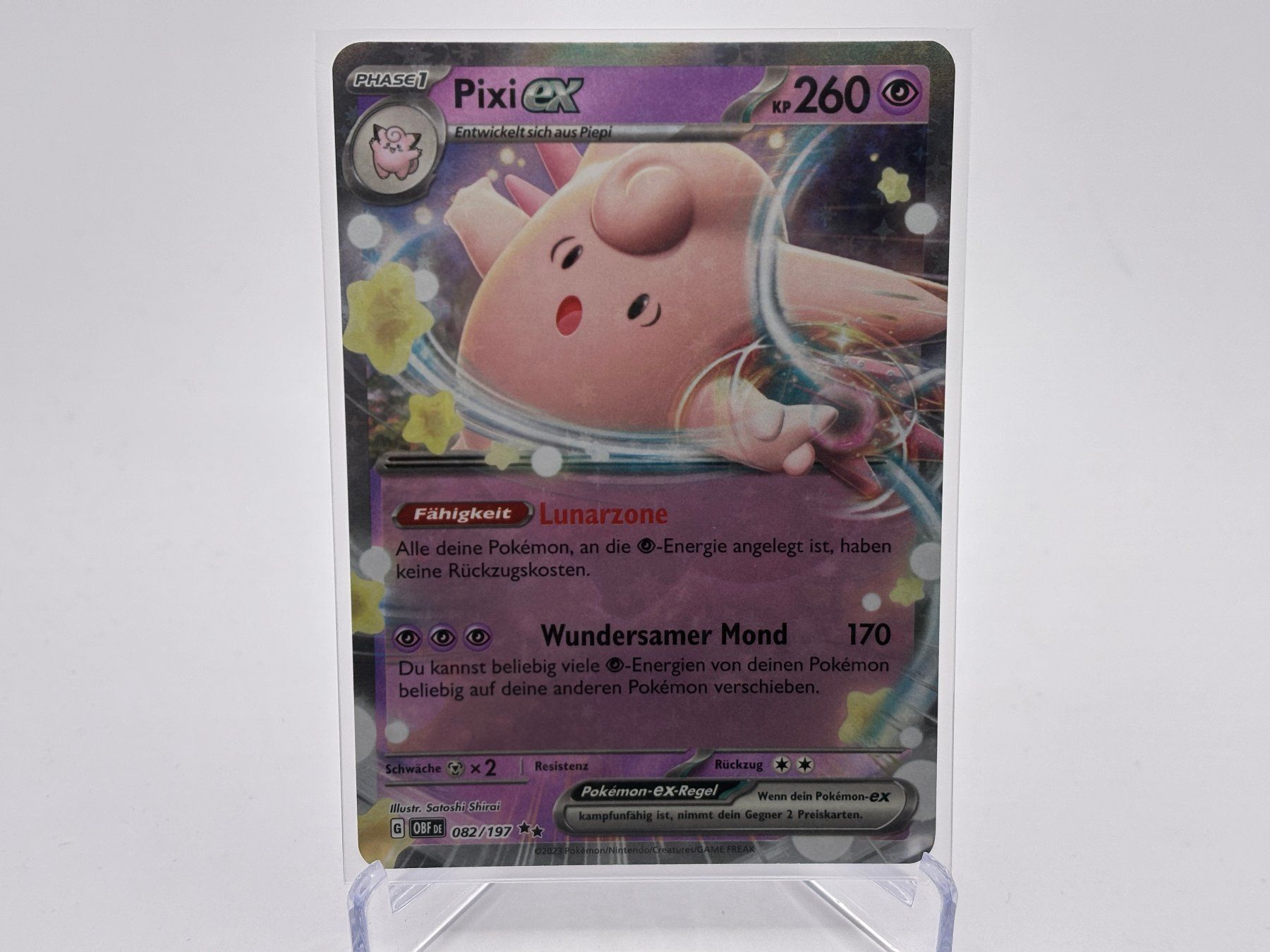 Pokémon Sammelbilder & Trading cards: Obsidianflammen - Pixi ex  (OBF 82) - DE – Neu (gemäss Beschreibung) aus Allschwil von Bullach