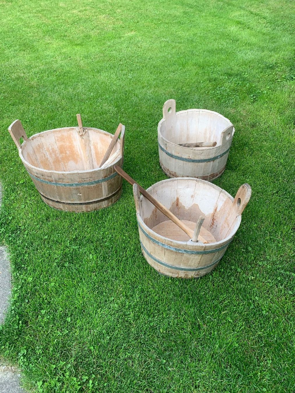 Altre Decorazioni per giardino: holzbottiche / Waschzuber 3x – Usato da Rebstein venduto da sarah_deborah